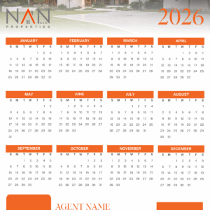 Nan 2026 Magnetic Calendar